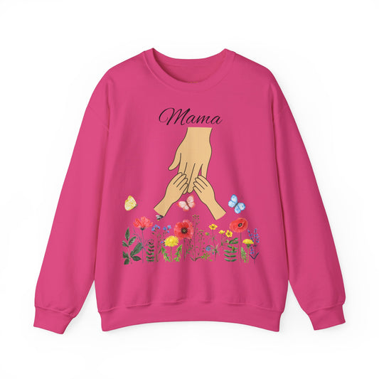 Floral Mama Crewneck Sweatshirt - Unisex Heavy Blend™