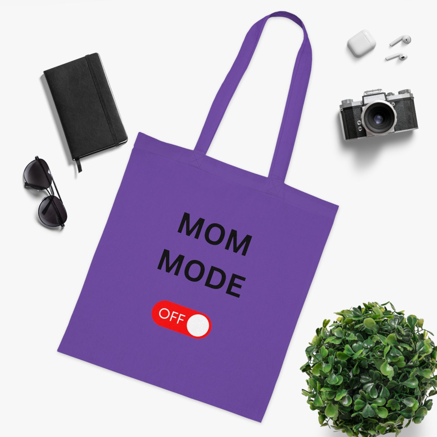 Mom Mode Off Cotton Tote Bag  gift for Mother’s Day Muttertag