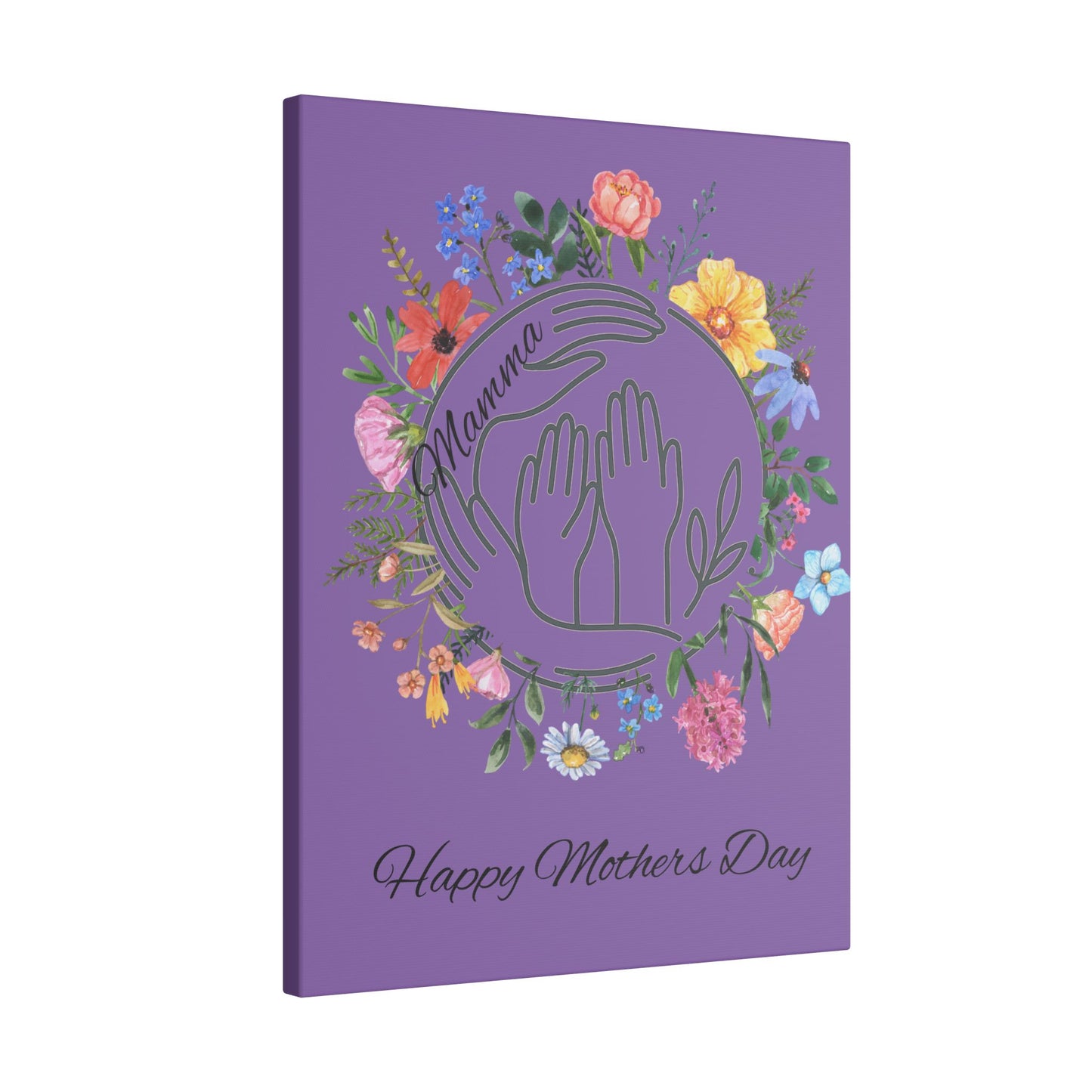 Floral Mother's Day Giclée Print Canvas - Celebrating Mums with Love