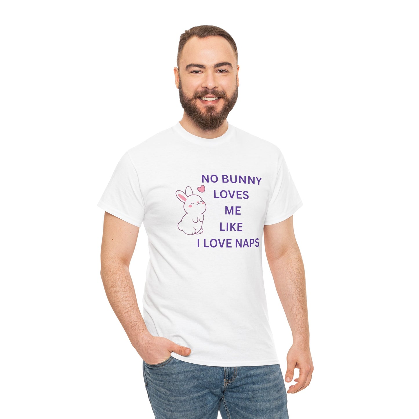 Funny Bunny Nap Lover Unisex Heavy Cotton Tee