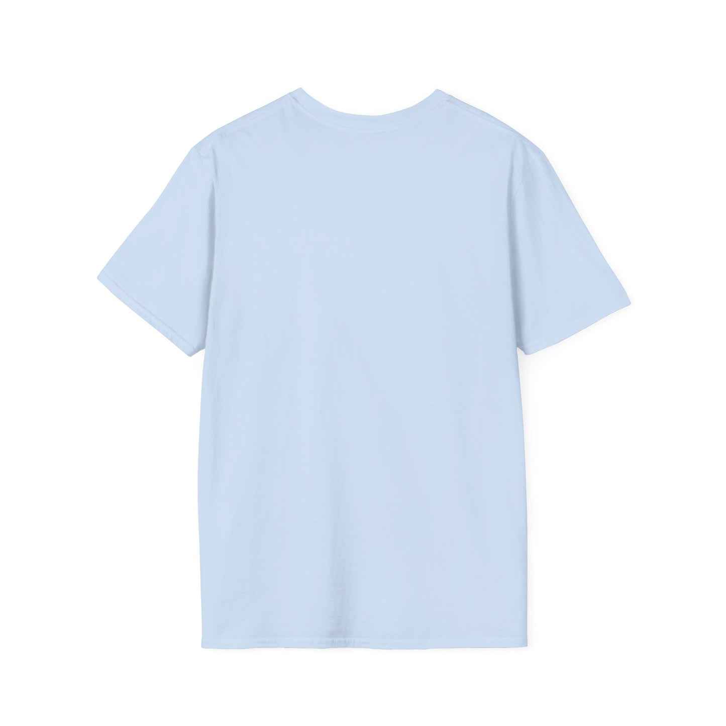 Blauw Unisex katoen Softstyle Paar blauw T-shirt voor mannen en vrouwen