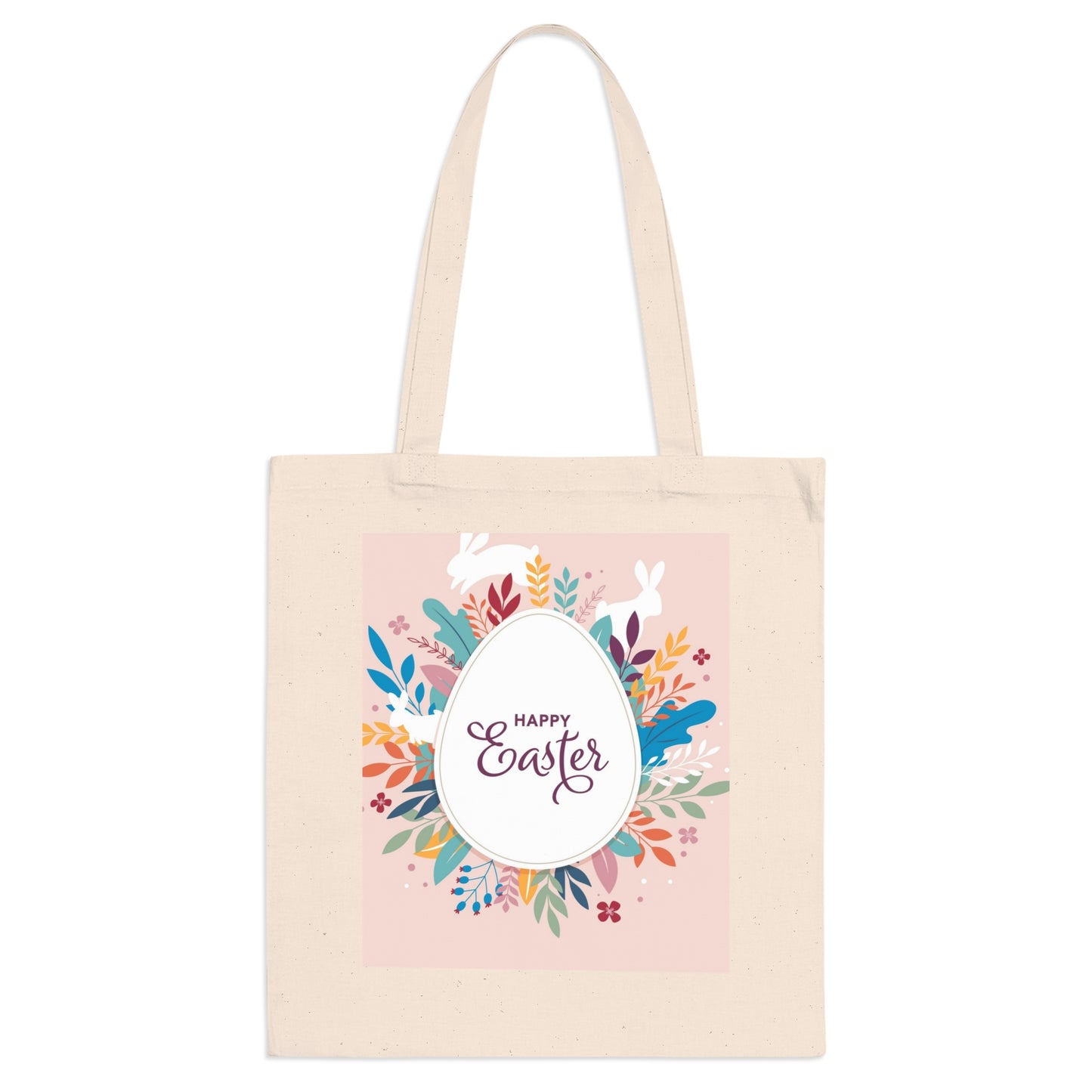 Fröhliche Ostern Blumen Einkaufstasche für Frühlingsfeiern
