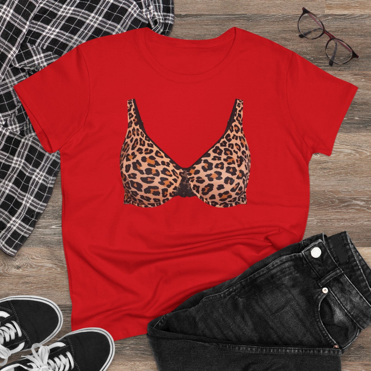 Damen Freizeit Mittelgewicht Baumwoll T-Shirt
