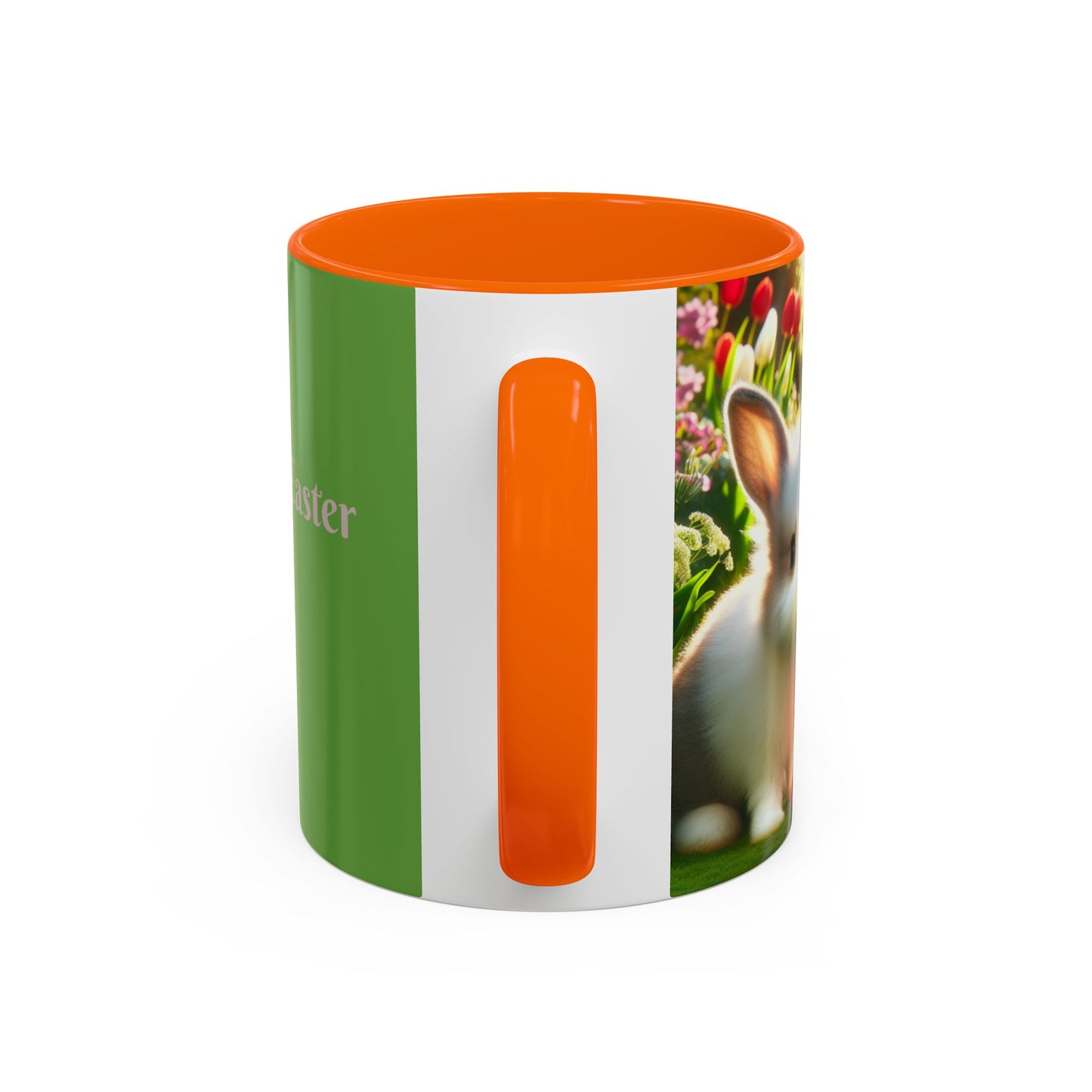 Happy Easter Accent Coffee Mug - 11 & 15oz - Perfect for Spring Celebrations