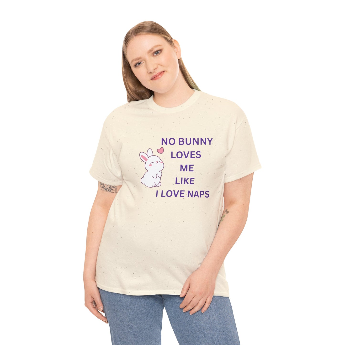 Funny Bunny Nap Lover Unisex Heavy Cotton Tee