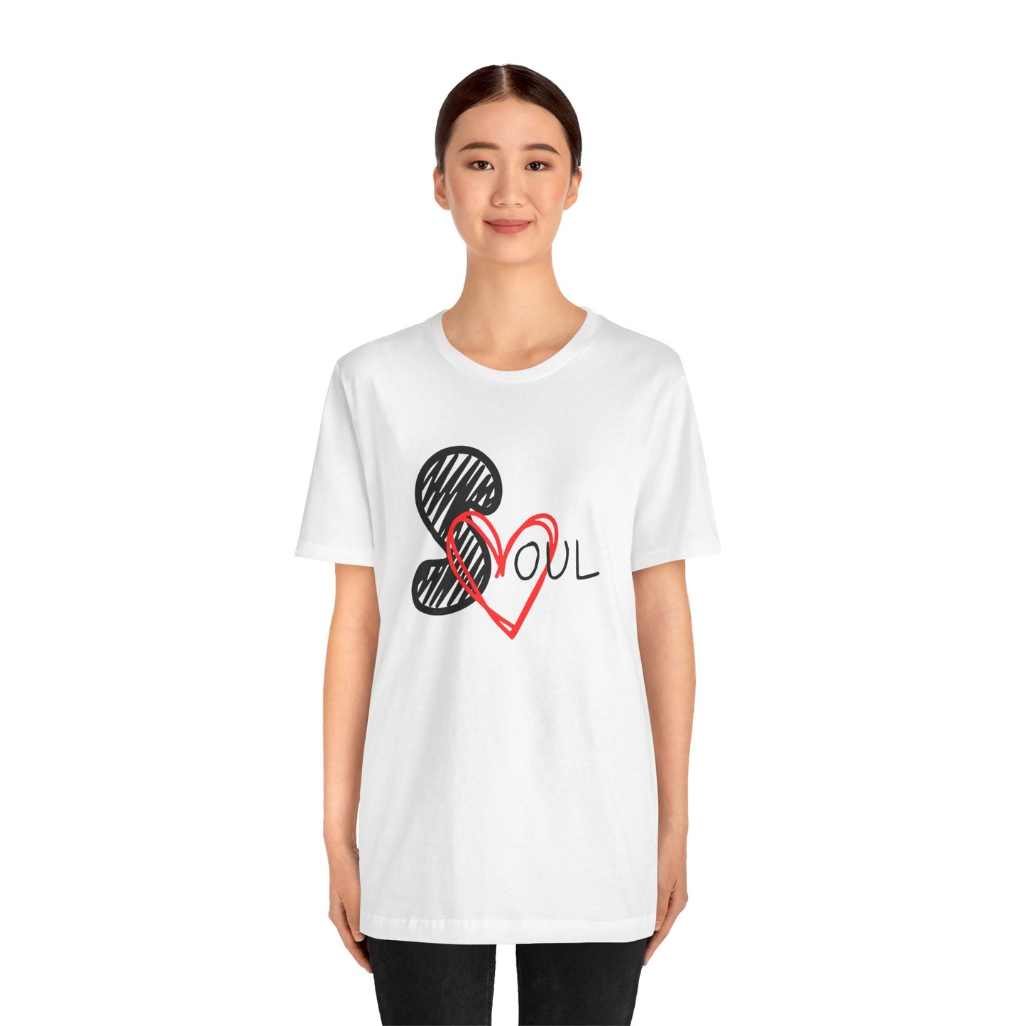 T-shirt unisexe à manches courtes Love