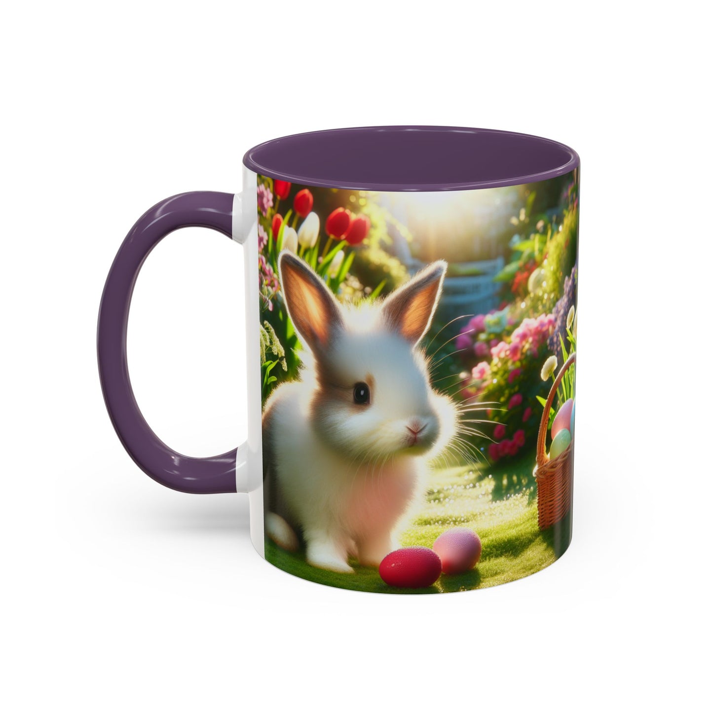 Happy Easter Accent Coffee Mug - 11 & 15oz - Perfect for Spring Celebrations