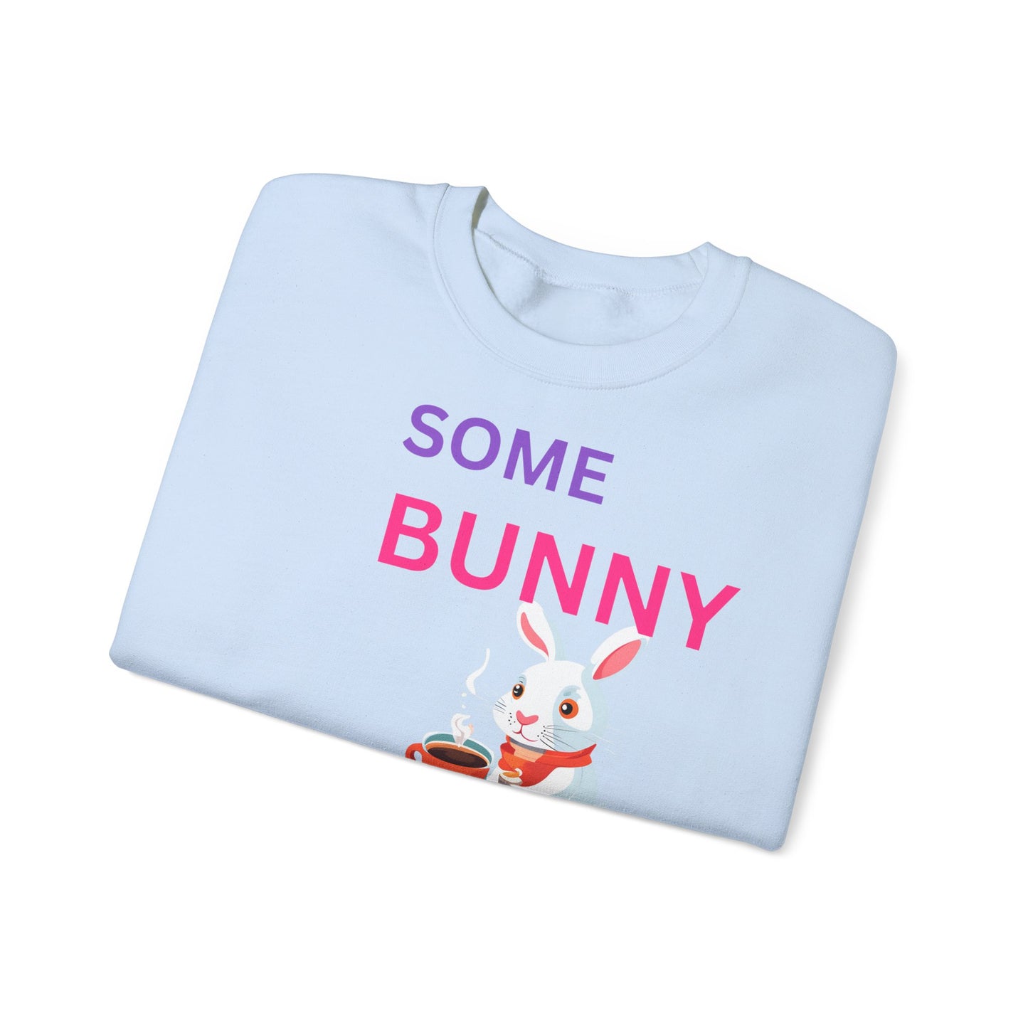 Cozy Bunny Coffee Sweatshirt - Unisex Heavy Blend™ Crewneck