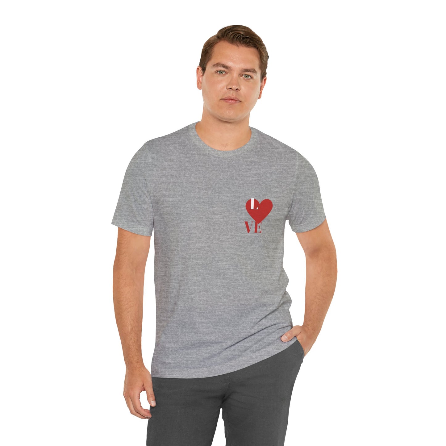 White Unisex Jersey Short Sleeve  Tee