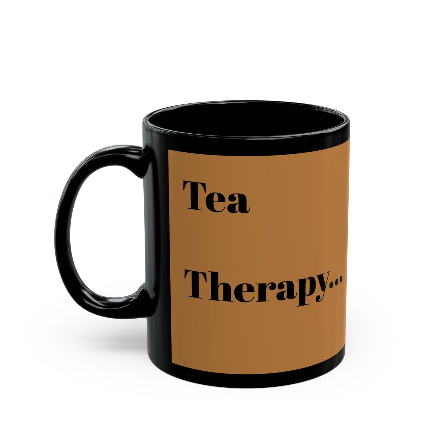 Brewed Therapy Mug - Cozy 11oz & 15oz Black tea Cup for Relaxation & Self-Care