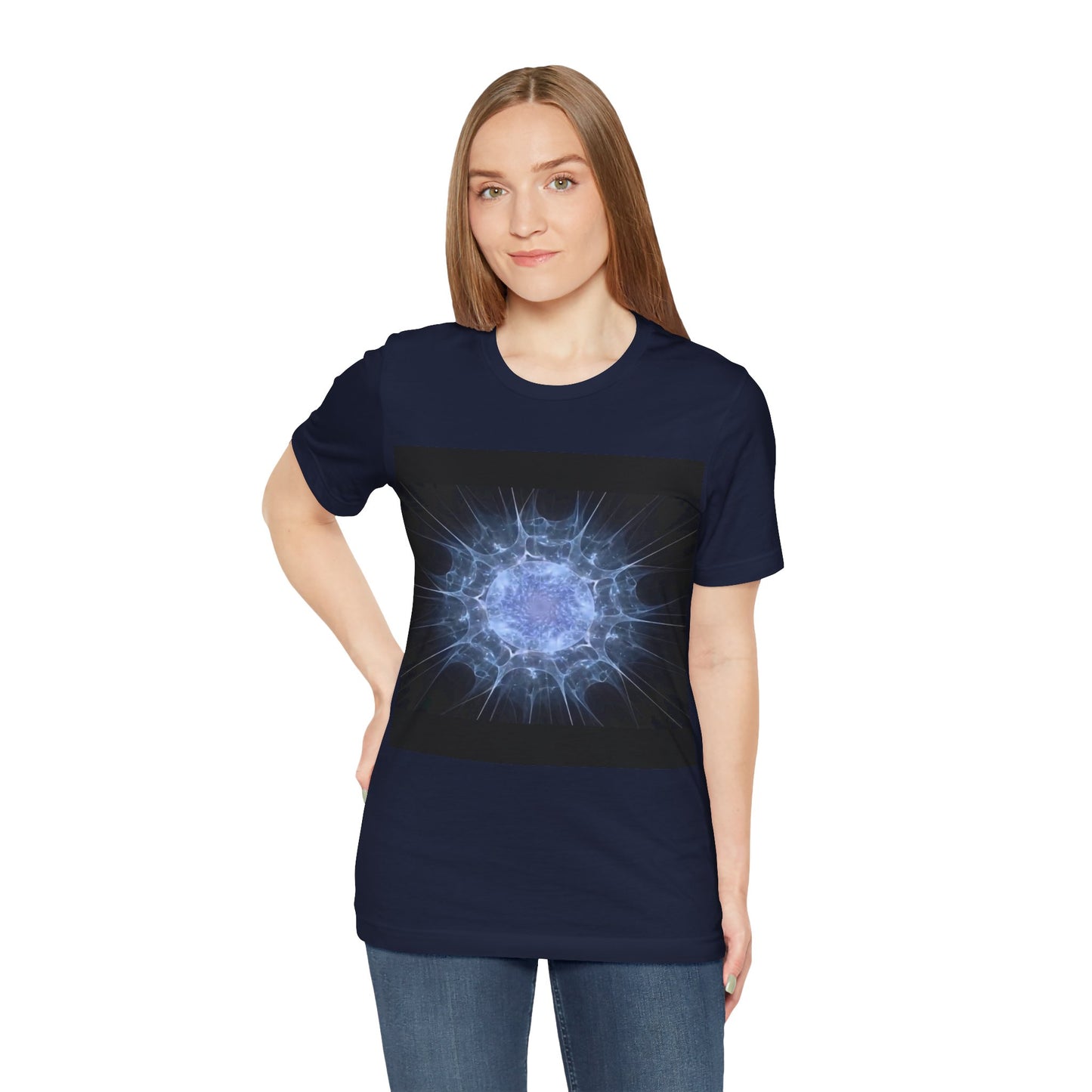 T-shirt galaxie unisexe marine