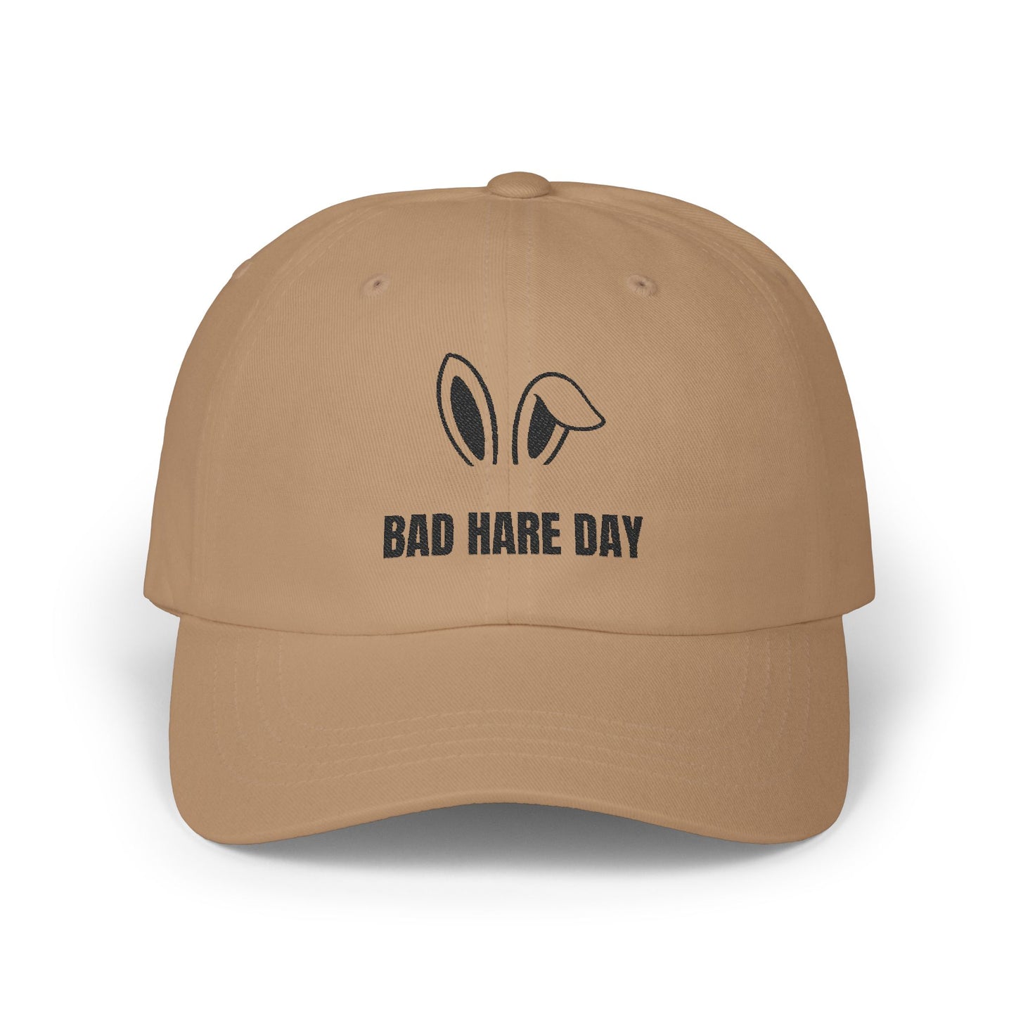 Umweltfreundliche klassische Dad-Cap - 'Bad Hare Day' Design für lässigen Stil