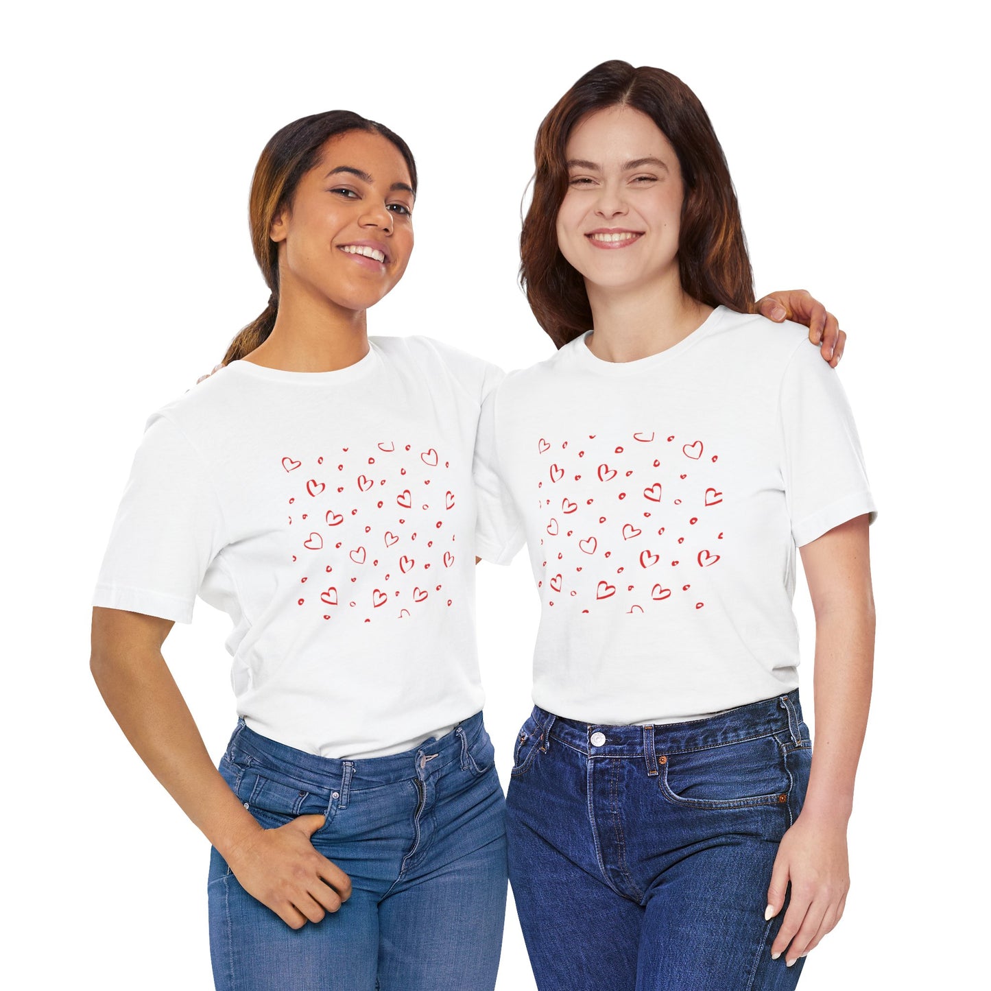 Camiseta de manga corta LoveTee Unisex Blanca