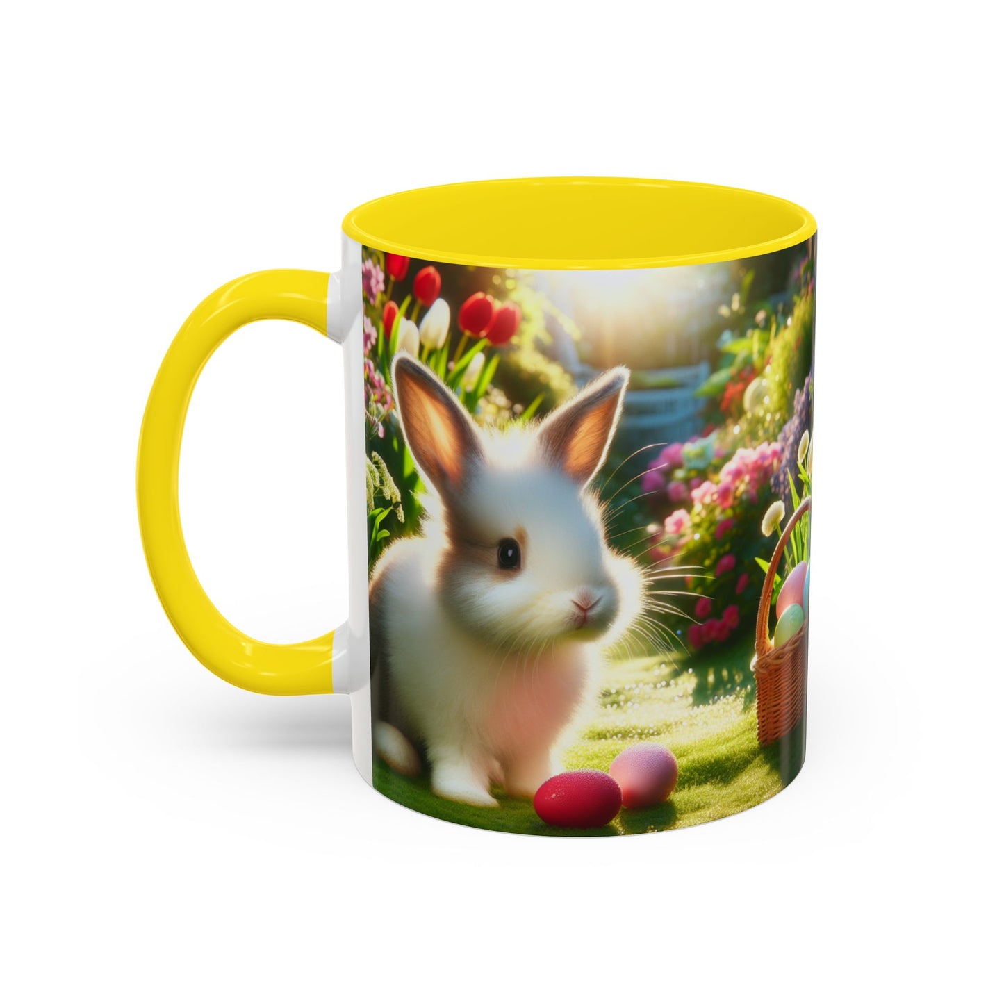 Happy Easter Accent Coffee Mug - 11 & 15oz - Perfect for Spring Celebrations