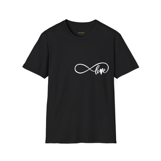 Schwarzes Unisex Softstyle Love T-Shirt