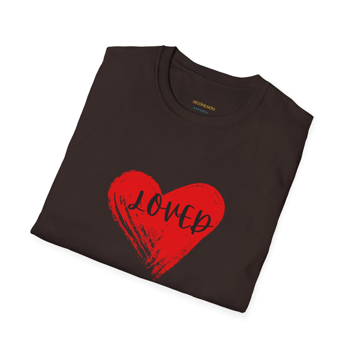 Black Unisex crew neck  Softstyle T-Shirt for couples man and woman
