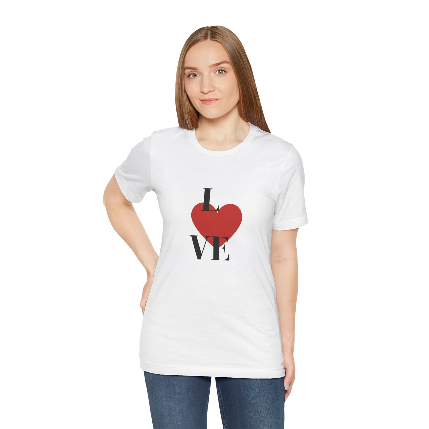 White Cotton Unisex Jersey Short Sleeve  Tee