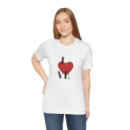 Camiseta de Jersey de Manga Corta Unisex de Algodón Blanco