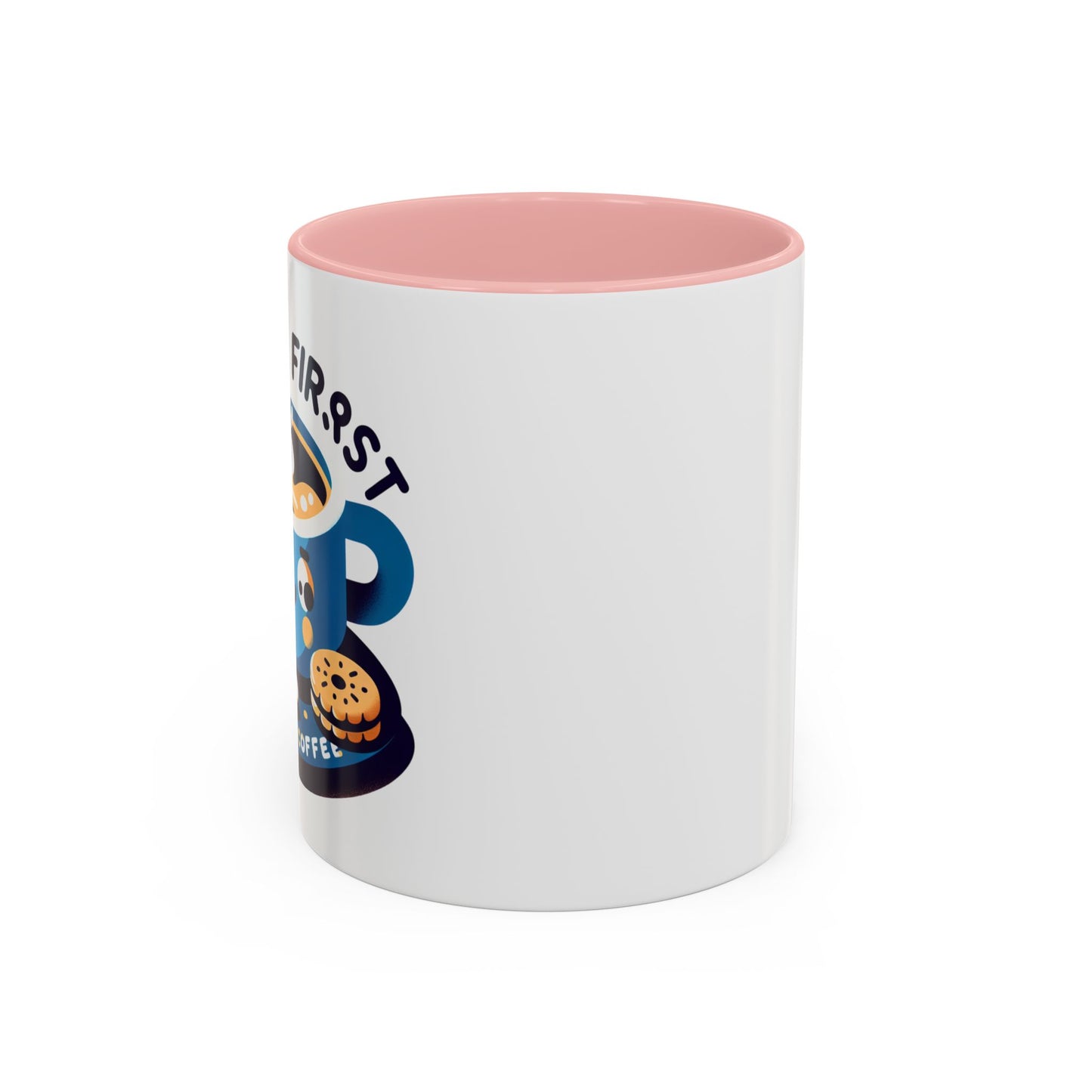 Mug à café amusant pour les amateurs de café - Design "Première Gorgée" (11/15oz)