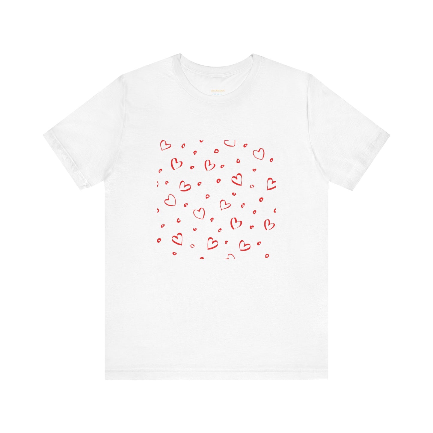 Camiseta de manga corta LoveTee Unisex Blanca