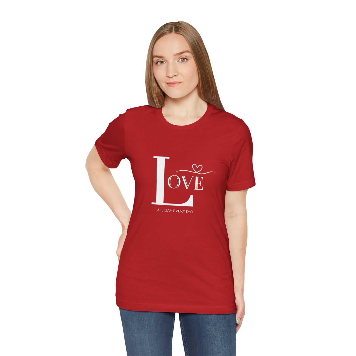 Unisex  Jersey Short Sleeve Love Tee