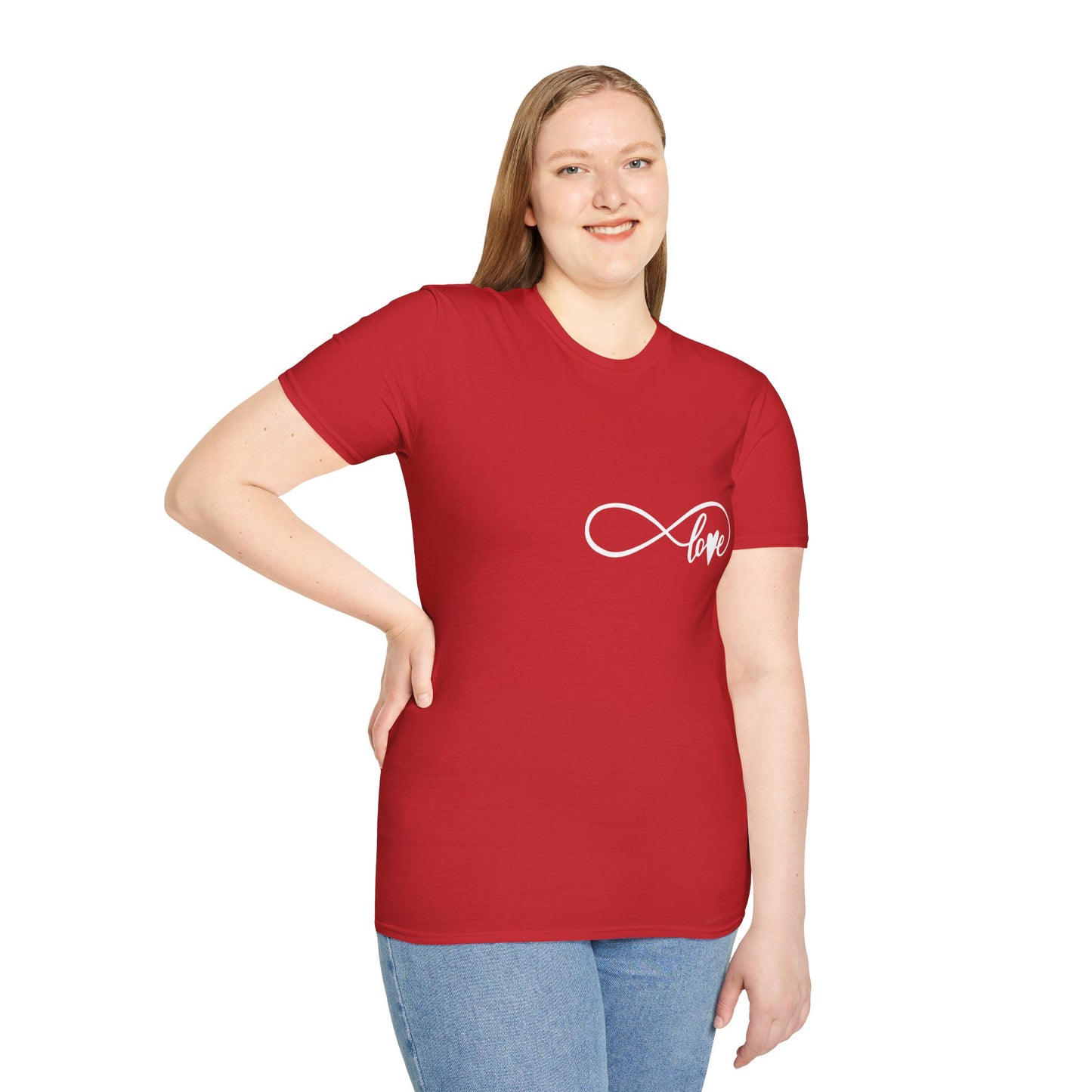 Schwarzes Unisex Softstyle Love T-Shirt