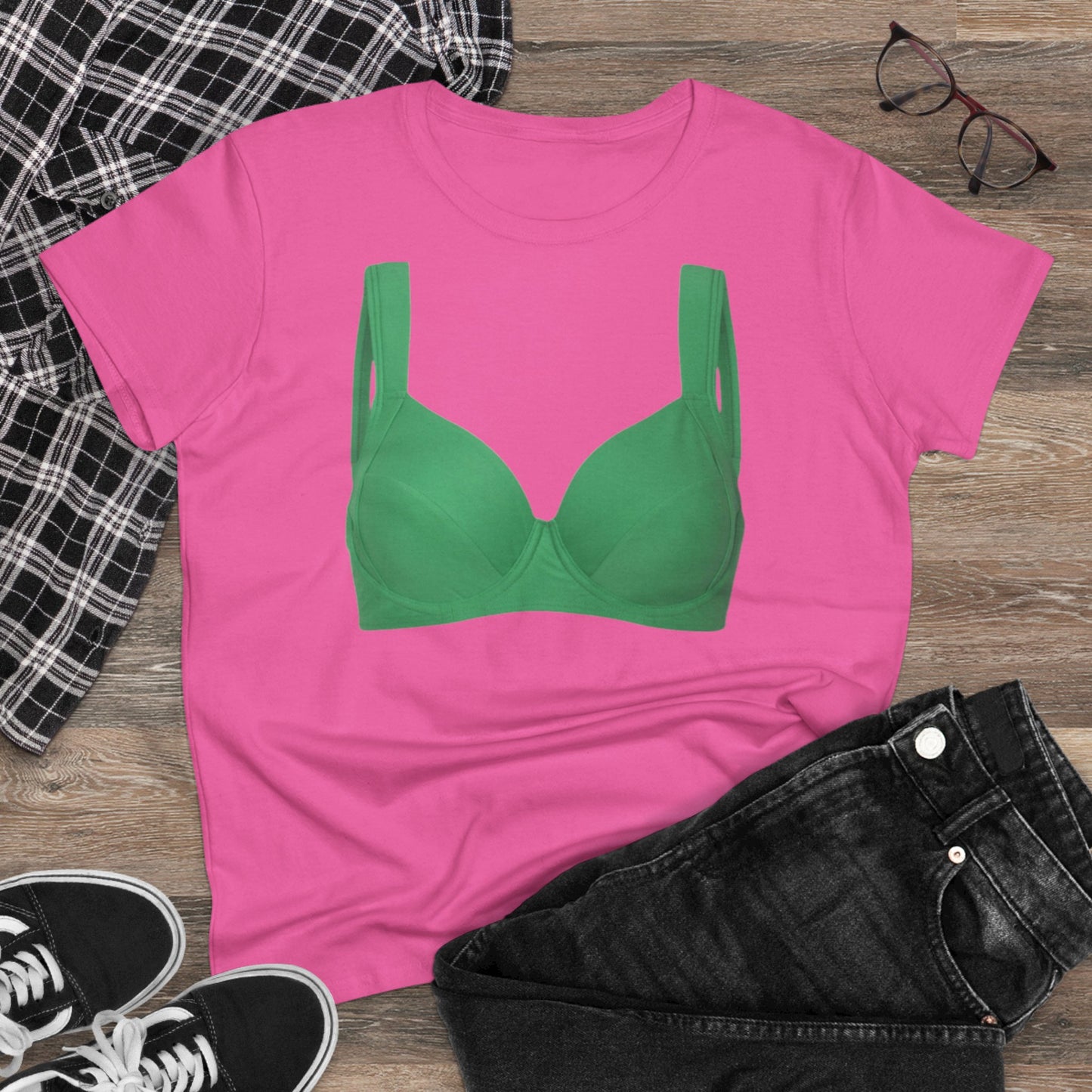 Damen Baumwoll-T-Shirt - Sommer Trendy Kinky Lustig Bunt Party T-Shirt