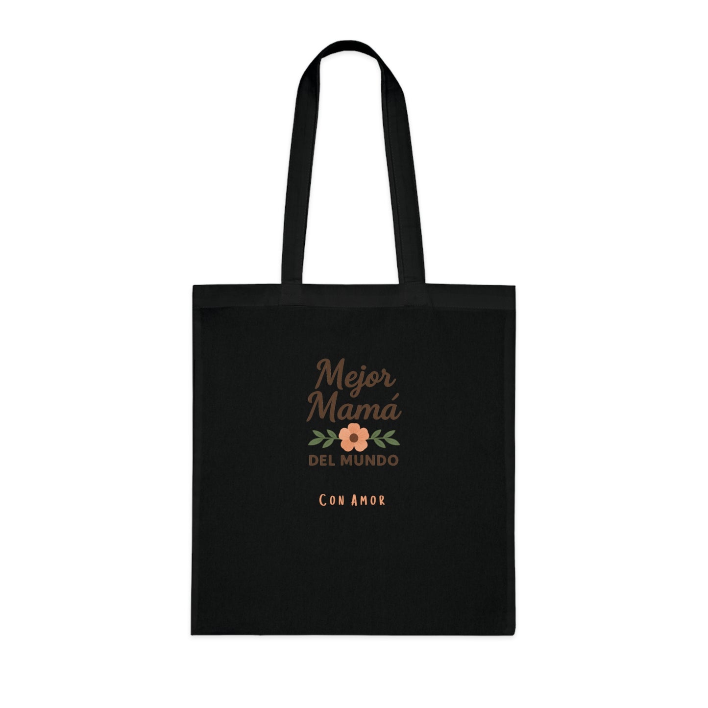 Best Mom Cotton Tote Bag | Floral Design | Perfect for Mother’s Day