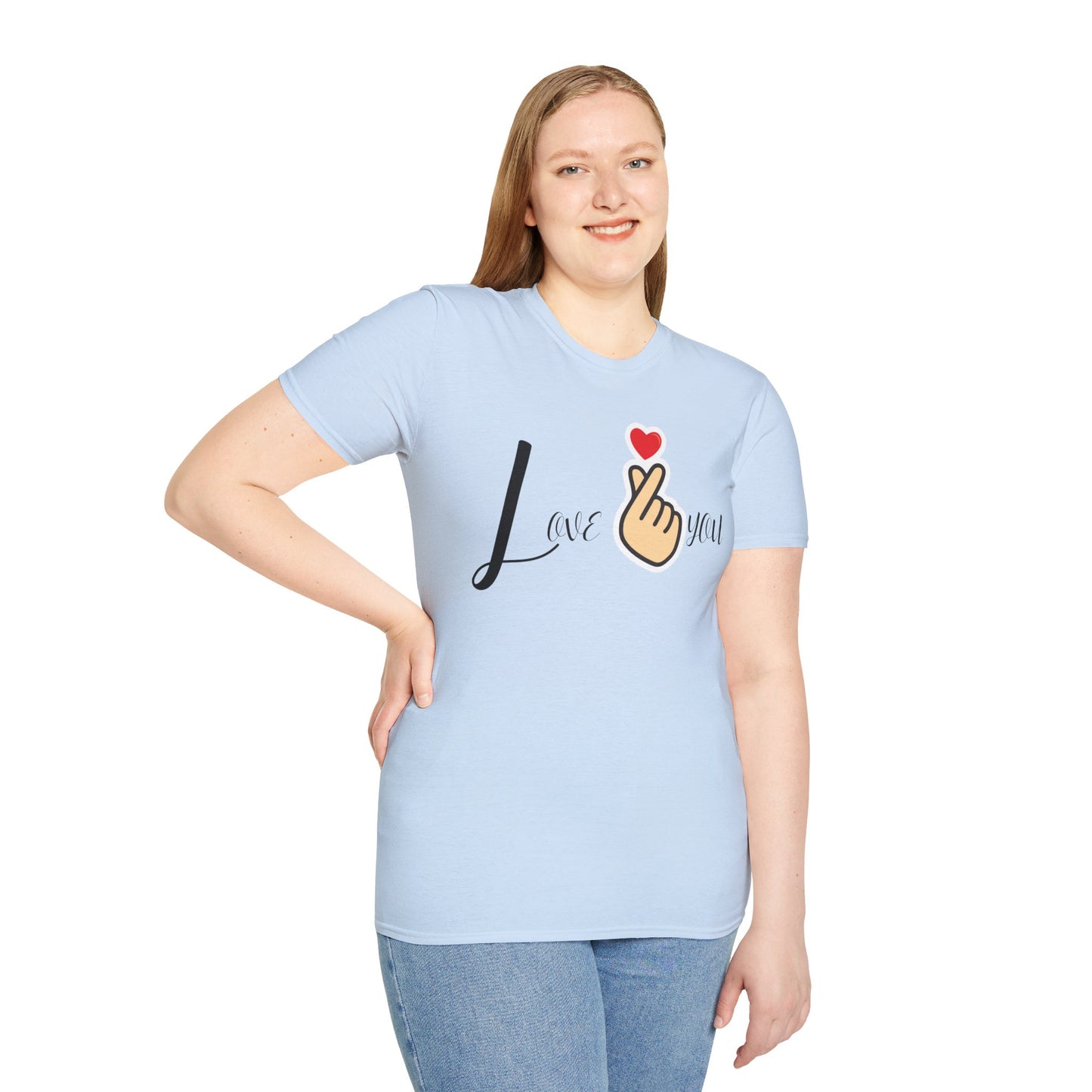 Weißes Unisex Softstyle Love T-Shirt
