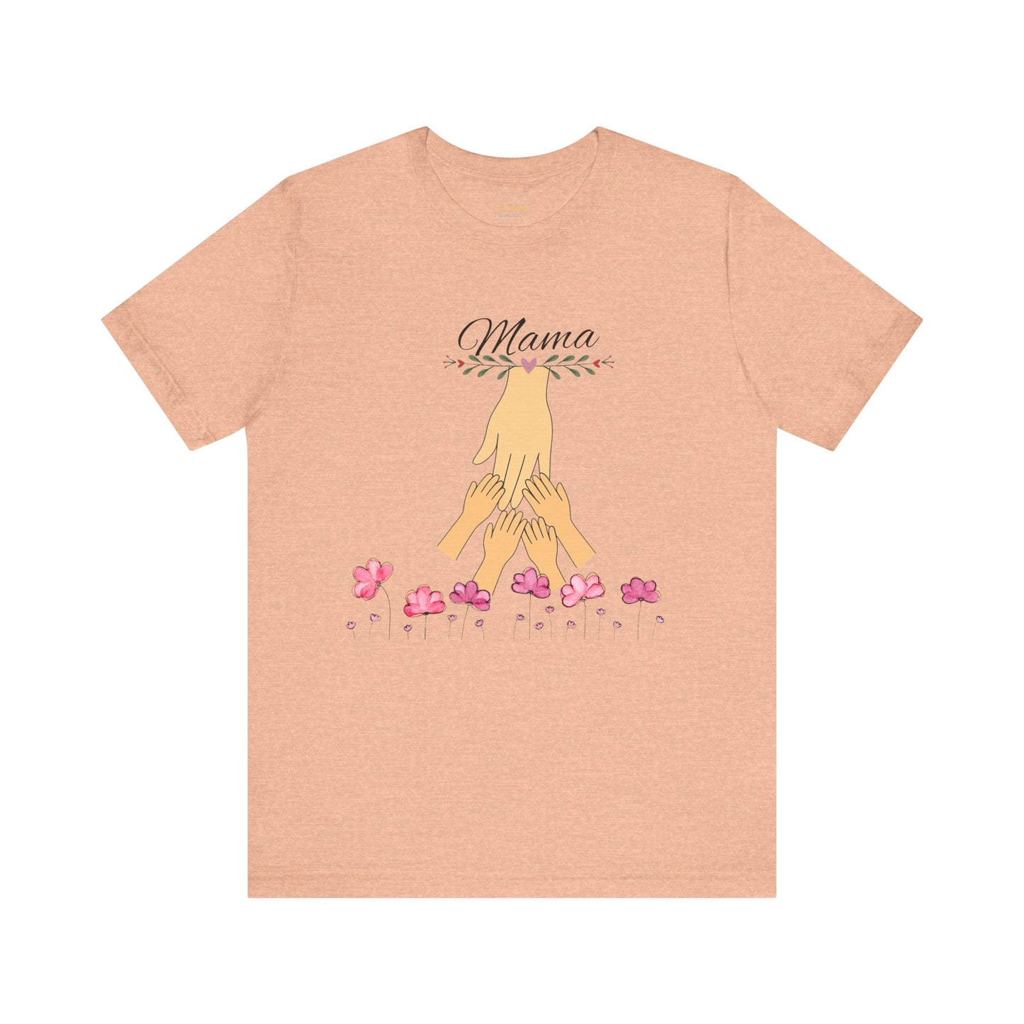 Mama Hands Unisex Custom  Tee - Perfect Gift for Mother's Day & Family Celebrations