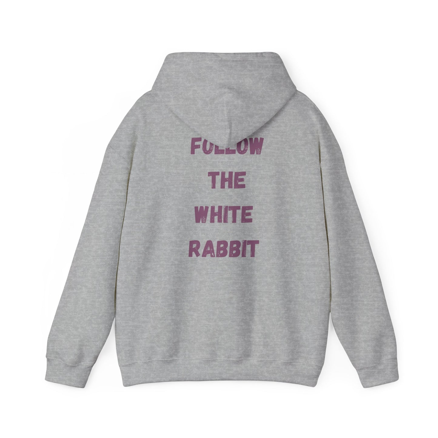 Folge dem weißen Hasen Unisex Heavy Blend Hoodie
