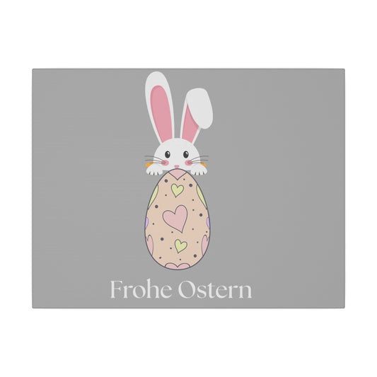 Giclée-impression « Lapin de Pâques » sur toile – Décor « Joyeuses Pâques ».