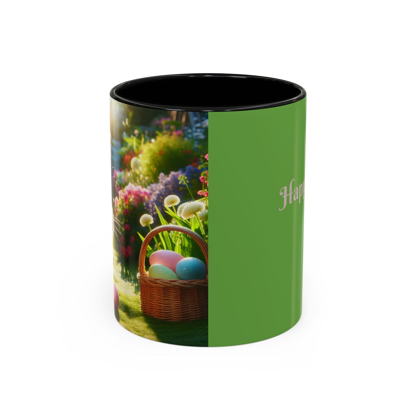Happy Easter Accent Coffee Mug - 11 & 15oz - Perfect for Spring Celebrations