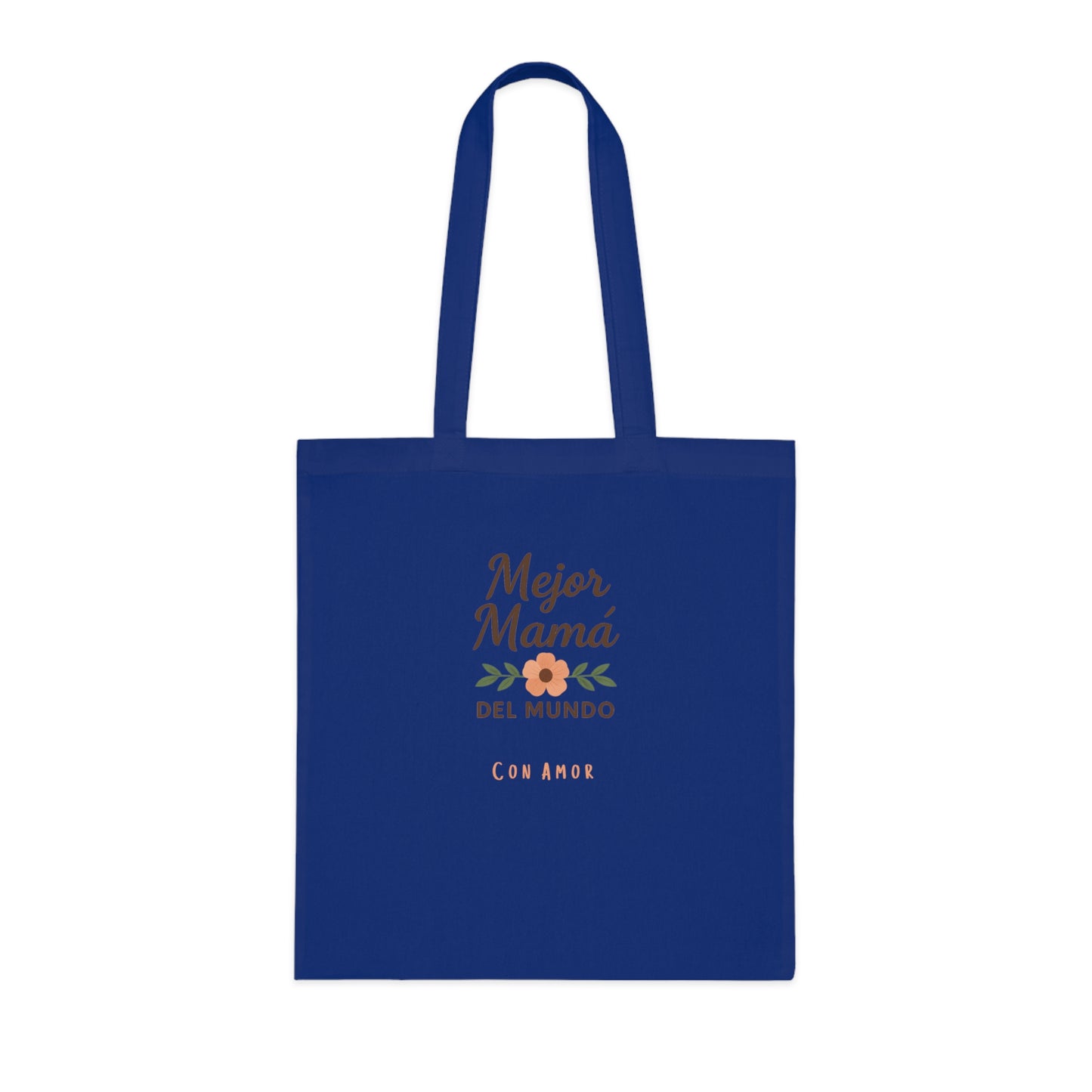 Best Mom Cotton Tote Bag | Floral Design | Perfect for Mother’s Day