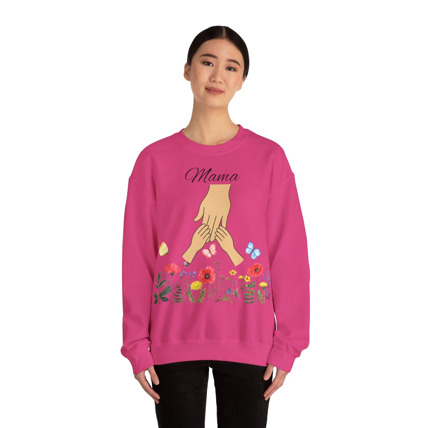 Floral Mama Crewneck Sweatshirt - Unisex Heavy Blend™