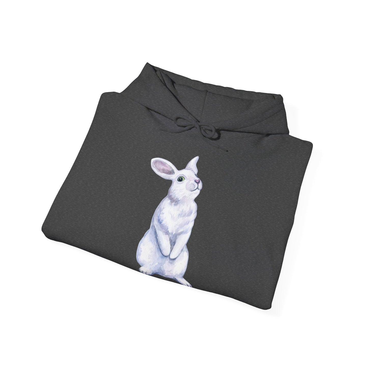 Folge dem weißen Hasen Unisex Heavy Blend Hoodie