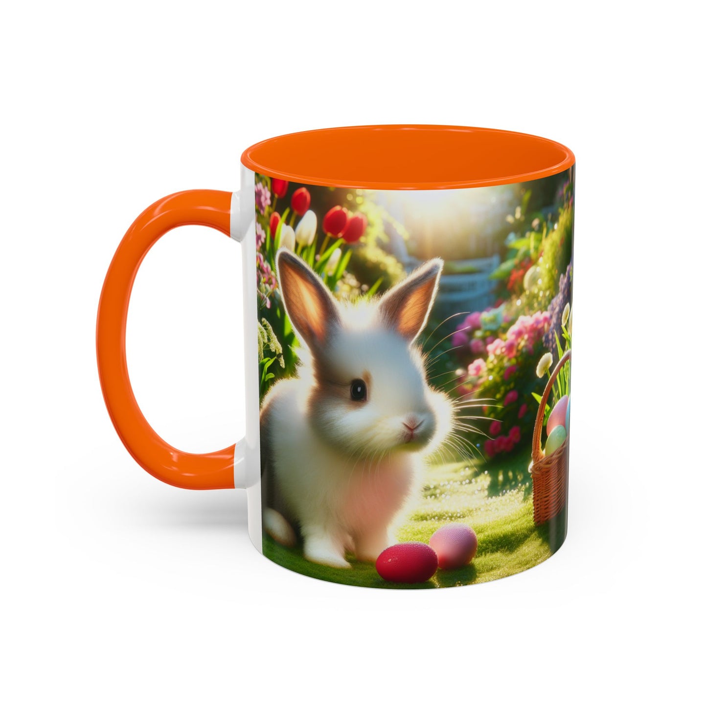 Happy Easter Accent Coffee Mug - 11 & 15oz - Perfect for Spring Celebrations