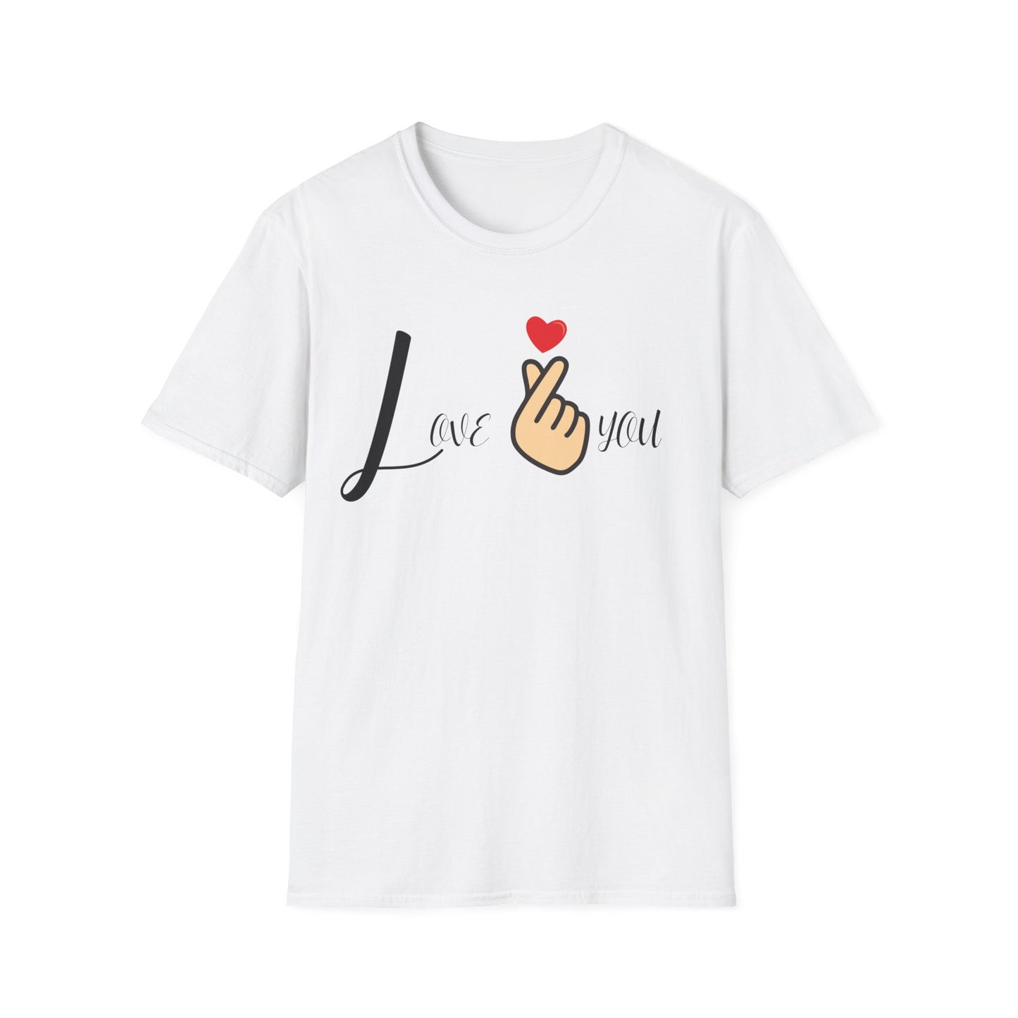 Weißes Unisex Softstyle Love T-Shirt
