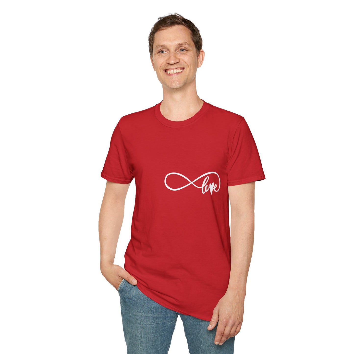 Schwarzes Unisex Softstyle Love T-Shirt