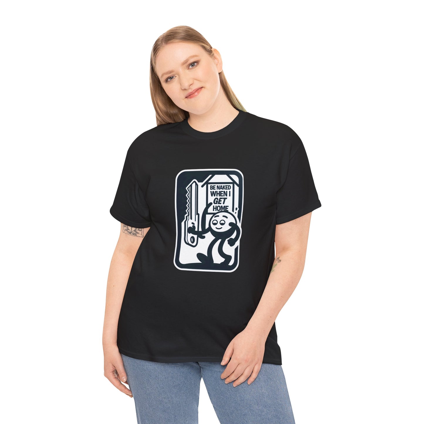 Funny Black Organic Cotton Tee