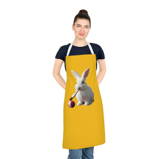 Tablier pour adultes avec un lapin fantaisiste pour la cuisine et la pâtisserie Skurrile Hasen-Schürze für Erwachsene zum Kochen und Backen