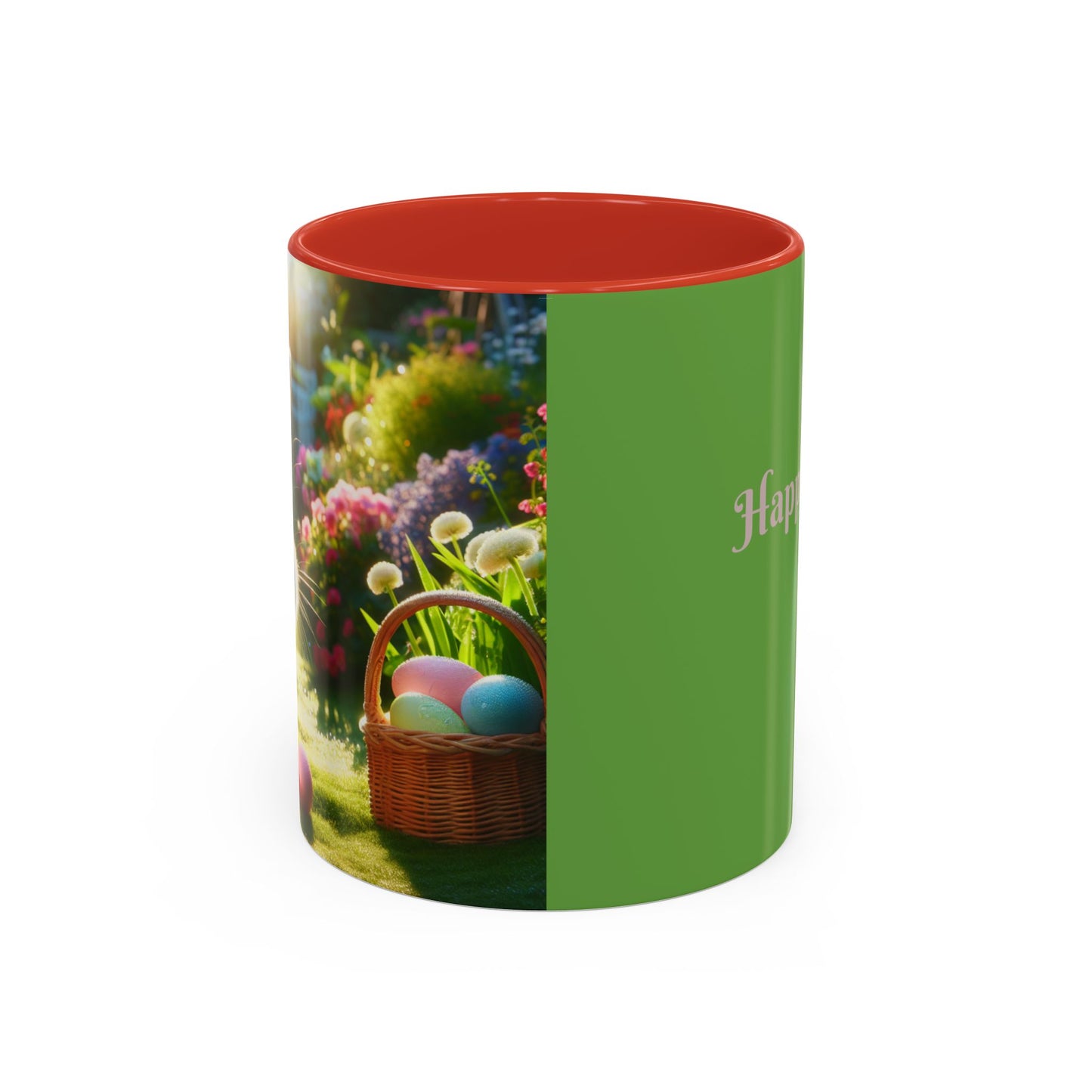 Happy Easter Accent Coffee Mug - 11 & 15oz - Perfect for Spring Celebrations