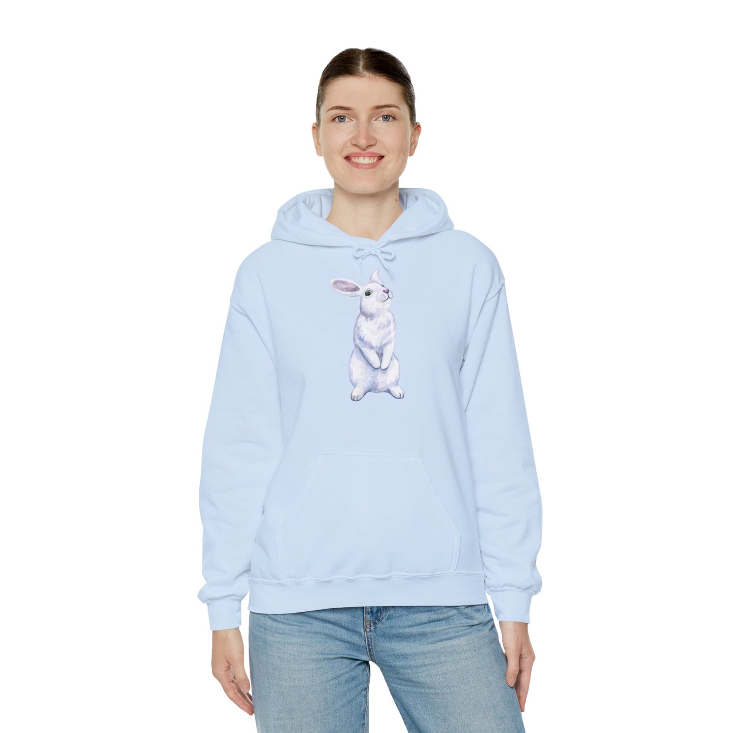 Folge dem weißen Hasen Unisex Heavy Blend Hoodie