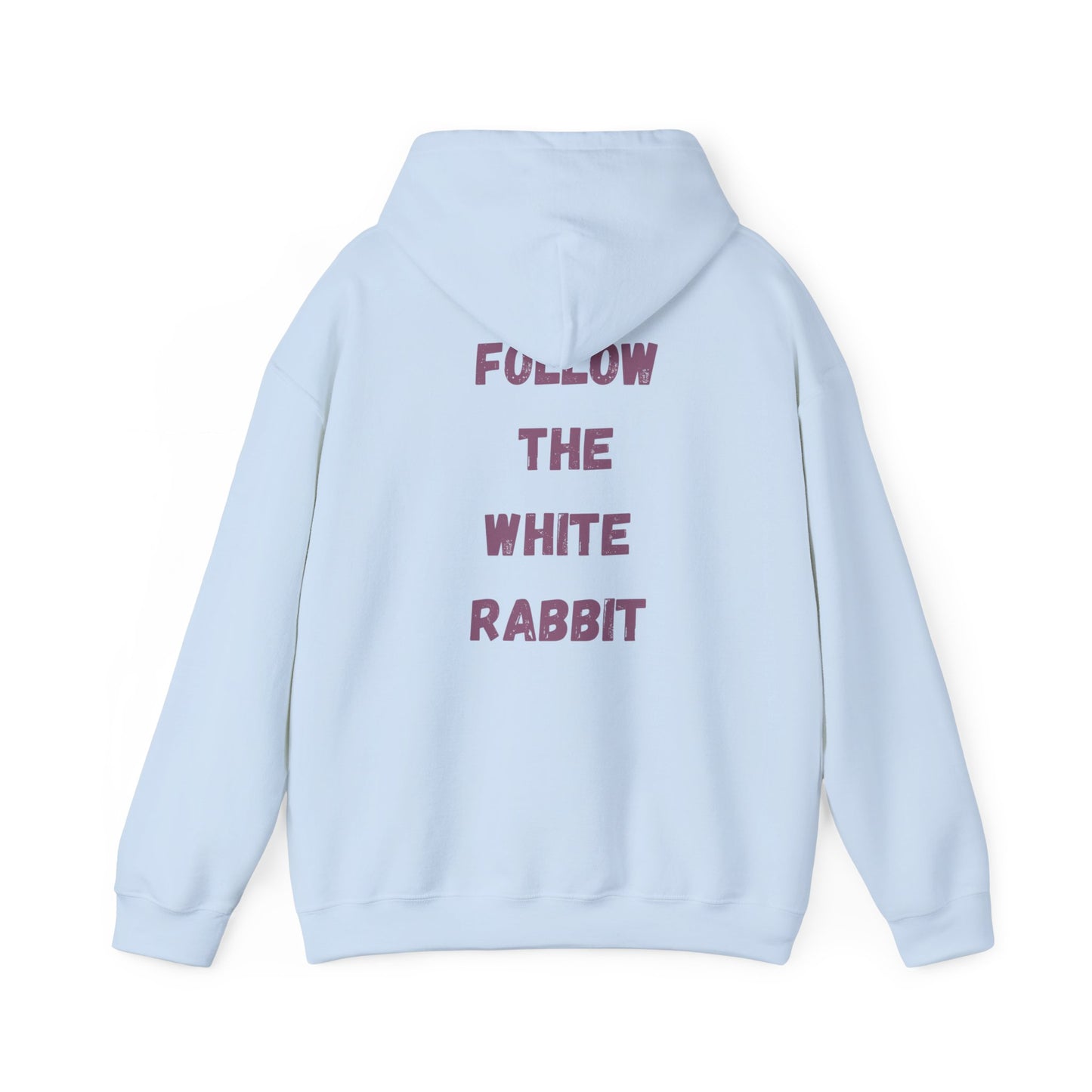 Folge dem weißen Hasen Unisex Heavy Blend Hoodie