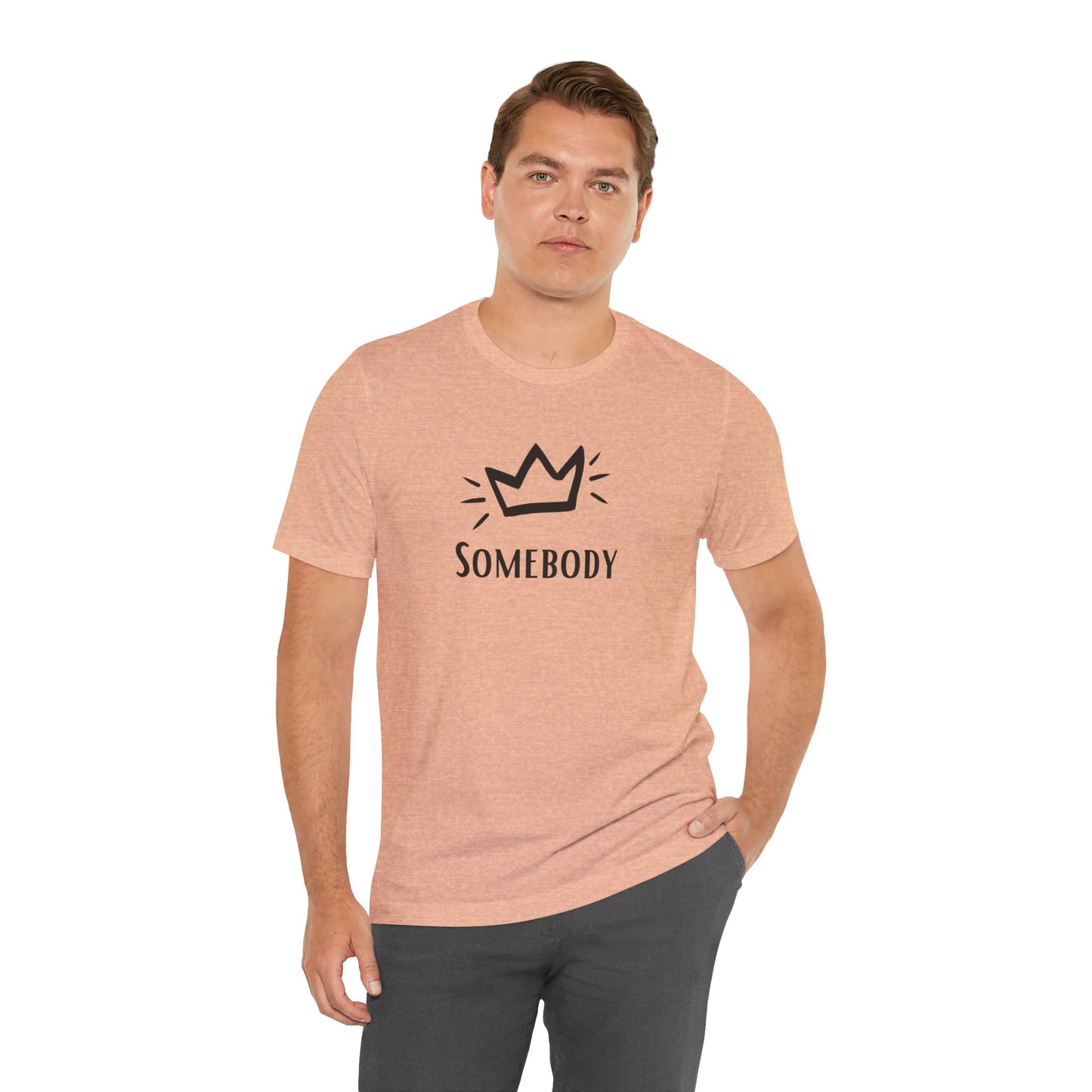 Grau Unisex Alltags-T-Shirt