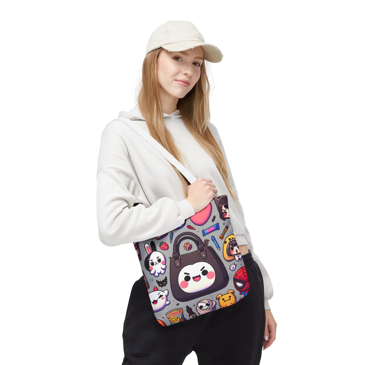 Niedliche Kawaii Tragetasche mit verspielten Charakteren - Perfekt für den täglichen Gebrauch und Geschenke