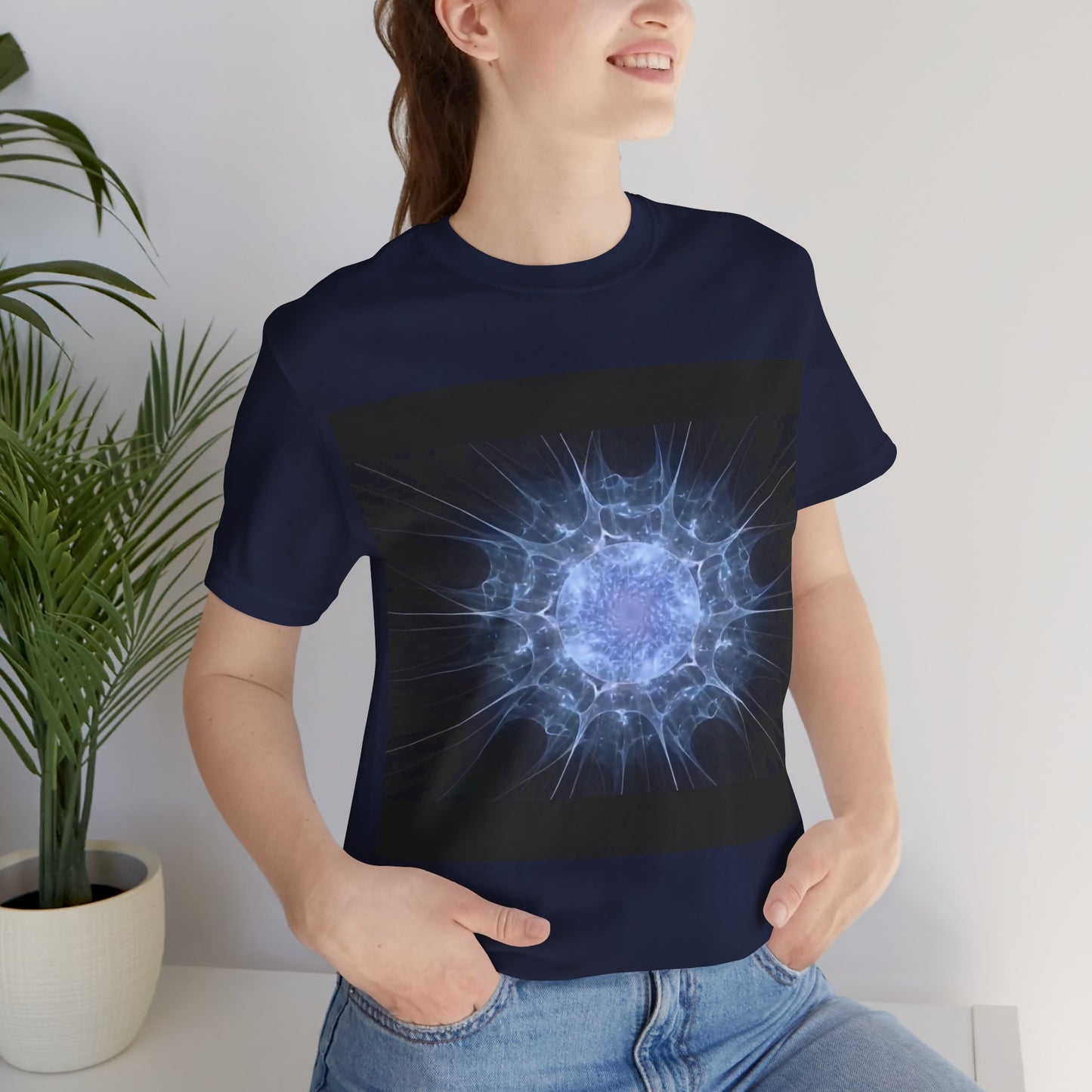 T-shirt galaxie unisexe marine
