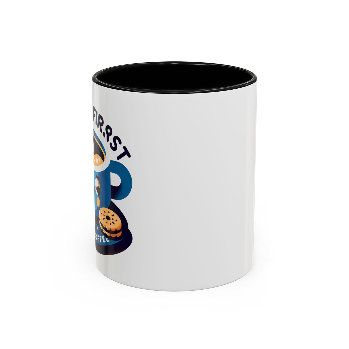 Mug à café amusant pour les amateurs de café - Design "Première Gorgée" (11/15oz)