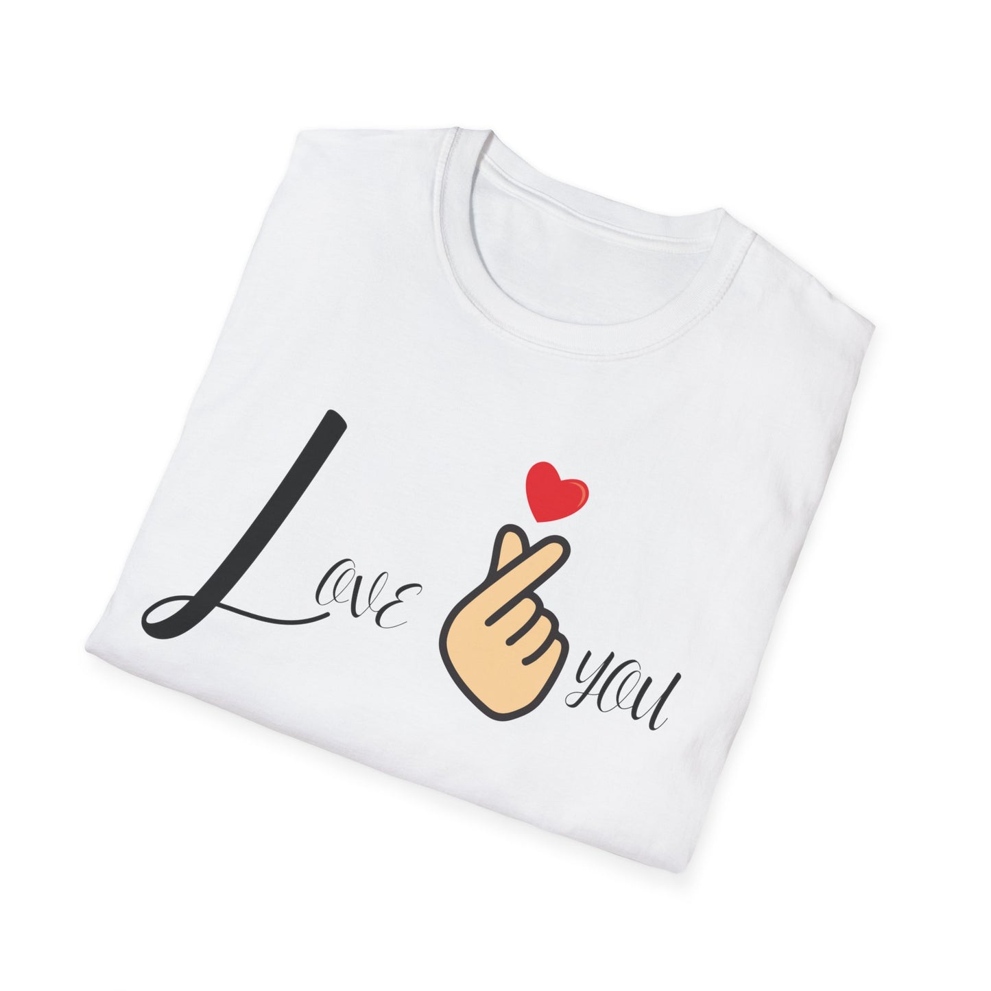 Weißes Unisex Softstyle Love T-Shirt