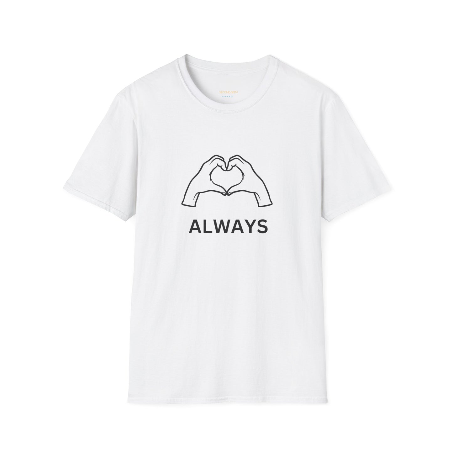Blauw Unisex katoen Softstyle Paar blauw T-shirt voor mannen en vrouwen